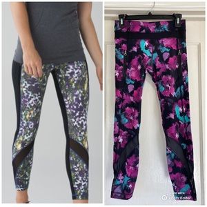 Lululemon Inspire 7/8 Tight 11 *Full On Luxtreme Mesh Floral Design